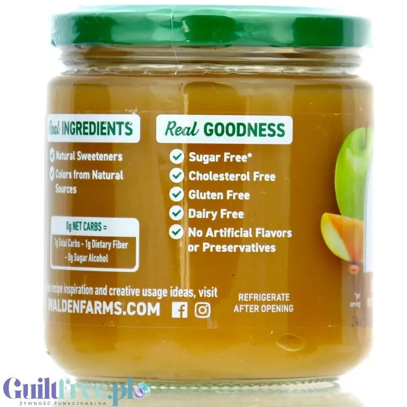 Walden Farms Caramel Dessert Dip - krem zero kalorii o smaku karmelowym, wersja USA bez sukralozy