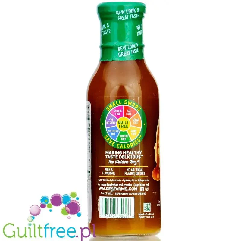 Walden Farms Caramel Syrup USA - Syrop Karmelowy zero ze stewią i erytrolem