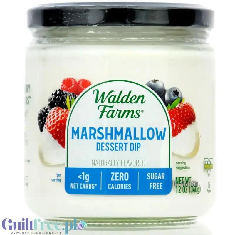 Walden Farms Marshmallow Dessert Dip - krem zero kalorii o smaku waniliowych pianek cukrowych marshmallow