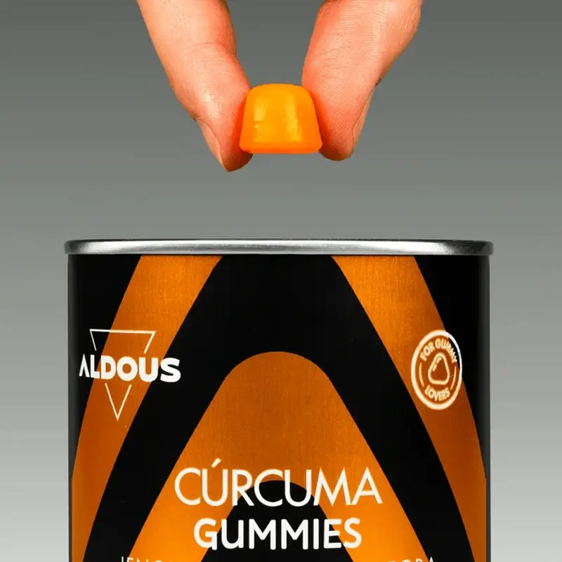 Aldous Bio Turmeric With Ginger & Black Pepper + Probiotics, 120 gummies