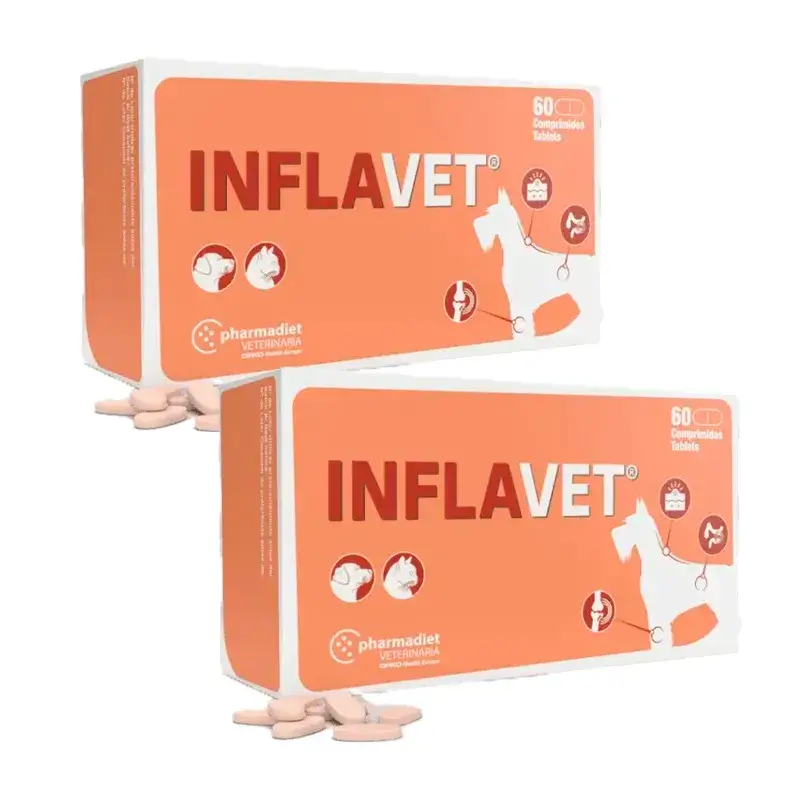 Pharmadiet Inflavet, Pack 2 x 60 Tablets