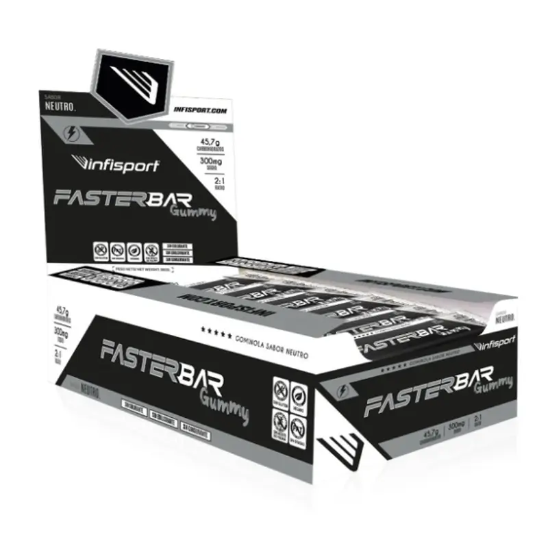 Infisport Box Faster Gourmet Gummy Neutral Flavour , 16 units