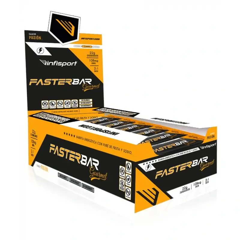 Infisport Faster Gourmet Passion Fruit Box , 28 units