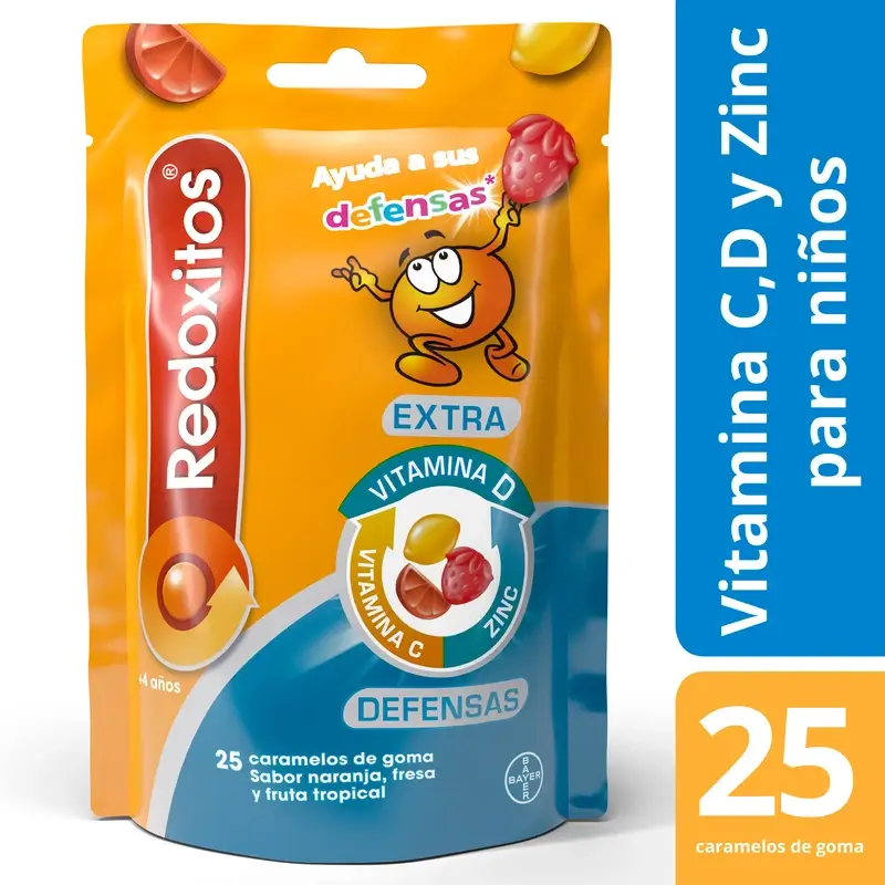 Redoxon Redoxitos Extra Defensas +4 Years , 25 gummies