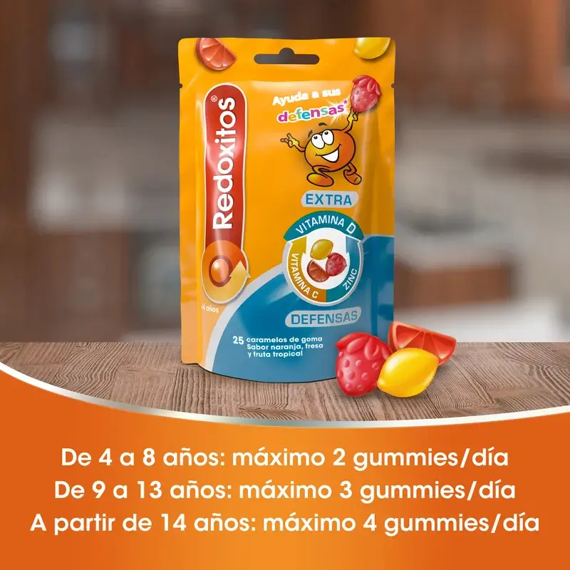 Redoxon Redoxitos Extra Defensas +4 Years , 25 gummies