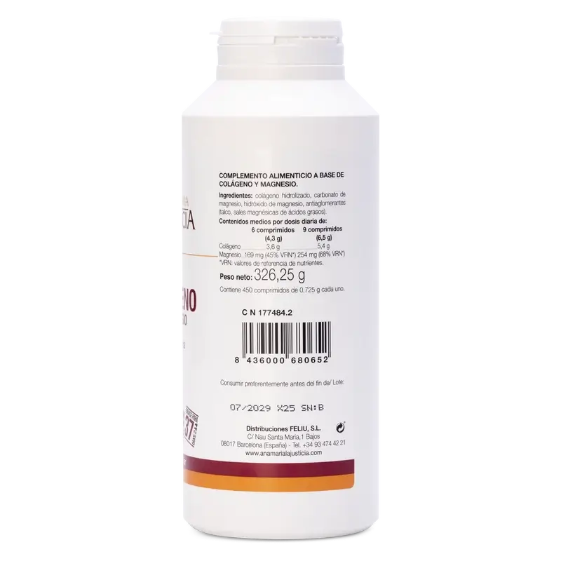 Ana Maria Lajusticia Collagen with Magnesium, Pack 4 x 450 tablets