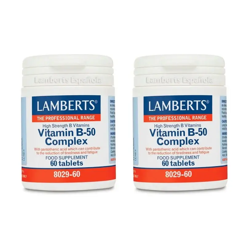 Lamberts Vitamin B-50 Complex, 2X60 Tablets
