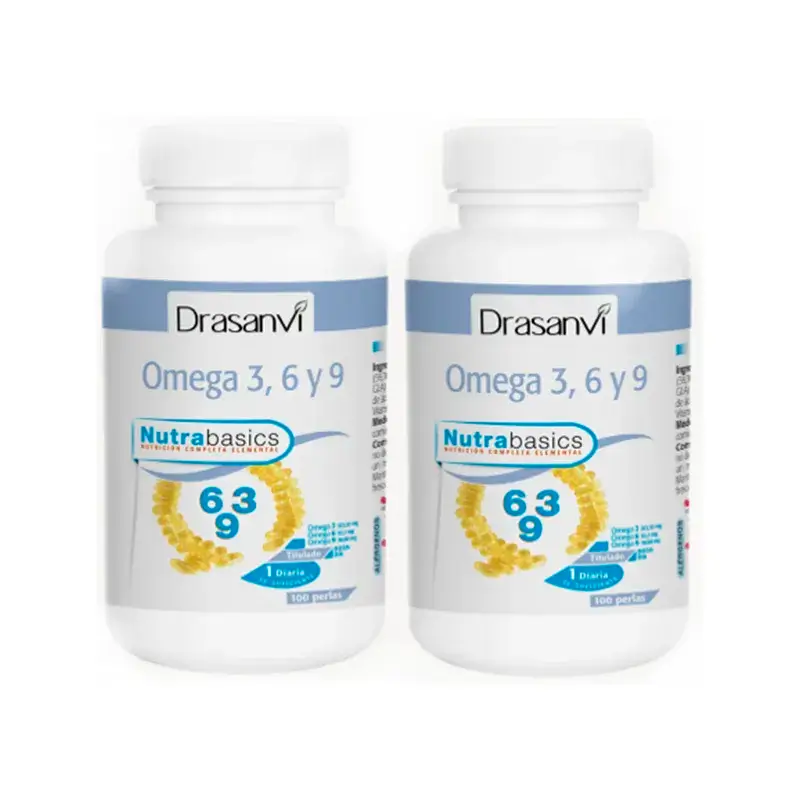 Drasanvi Omega 3-6-9 1000Mg Nutrabasicos Pot , 2X100 Pearls